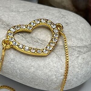 Swarovski Gold Heart Bracelet